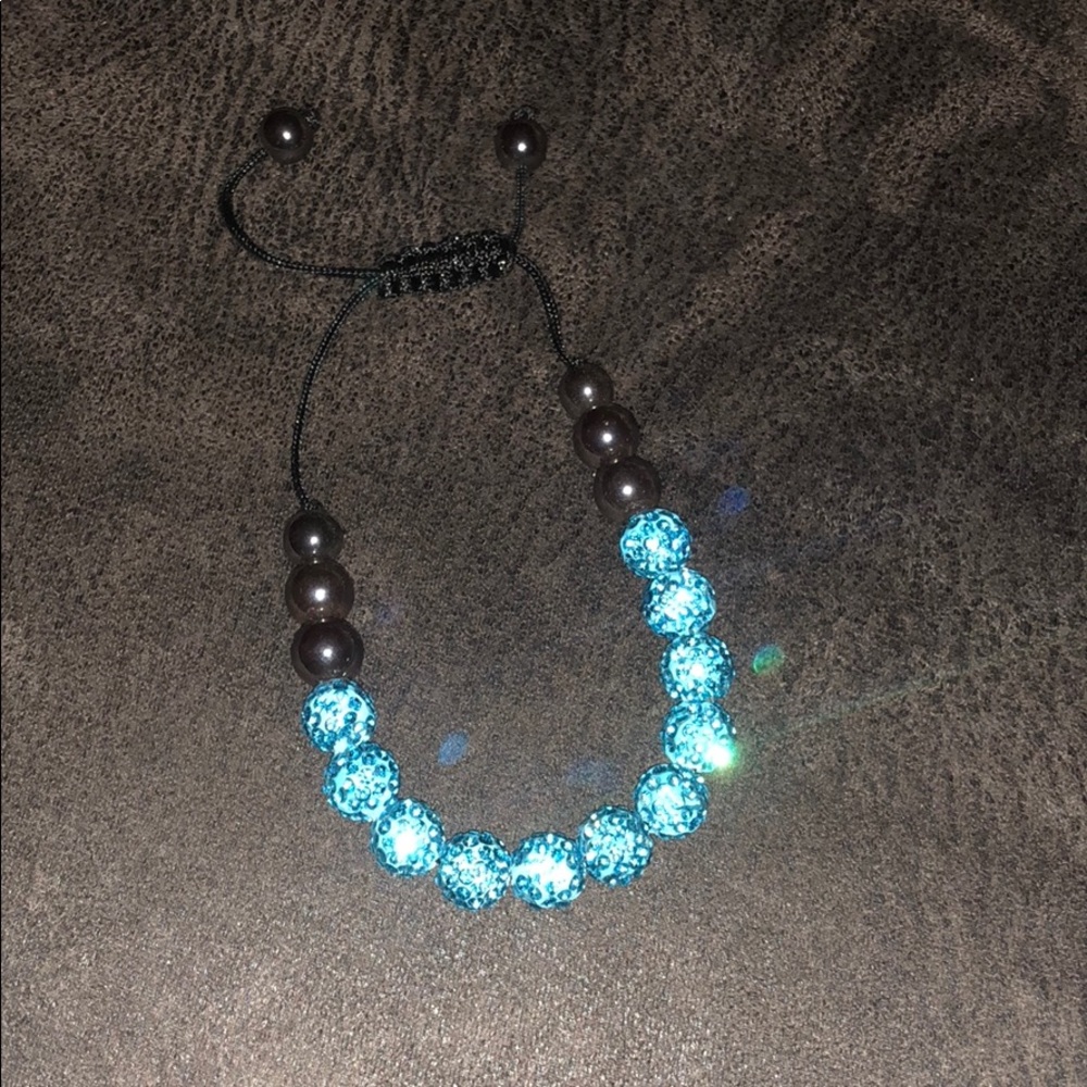 Blue sparkly bracelet